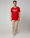 T Zone Short Sleeve T-shirt Big Size Print Japan Series - Tokyo