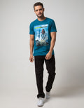 T Zone Short Sleeve Photoprint Outdoor Weekend