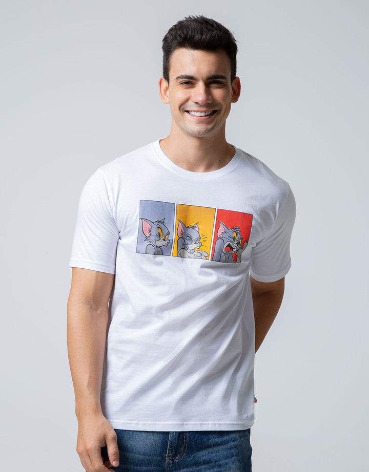 T Zone Short Sleeve T-Shirt Wb Tom&Jerry Retro Revisited Comic Papers