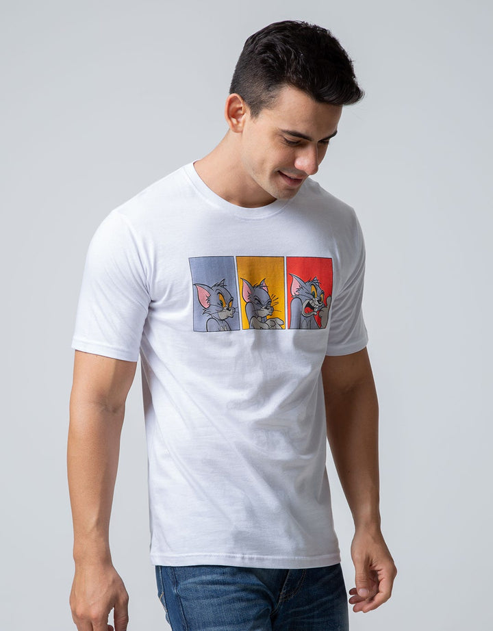 T Zone Short Sleeve T-Shirt Wb Tom&Jerry Retro Revisited Comic Papers