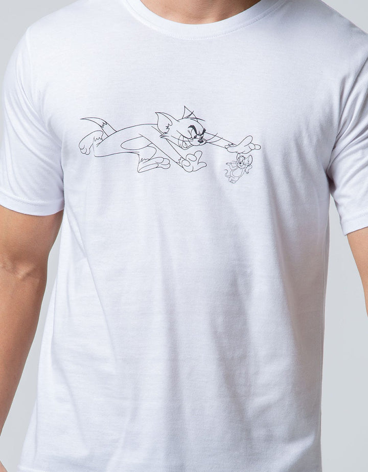 T Zone Short Sleeve T-Shirt Wb Tom N Jerry Retro Revisited Comic Cape