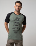 T Zone Raglan Car Racing T-Shirt