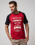 T Zone T-Shirt Raglan Car Racing