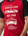 T Zone T-Shirt Raglan Car Racing