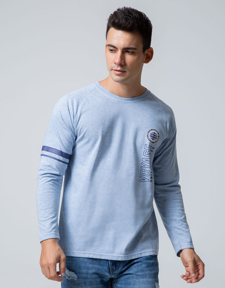 T Zone Long Sleeve Raglan T-Shirt University Logo Voyage 2
