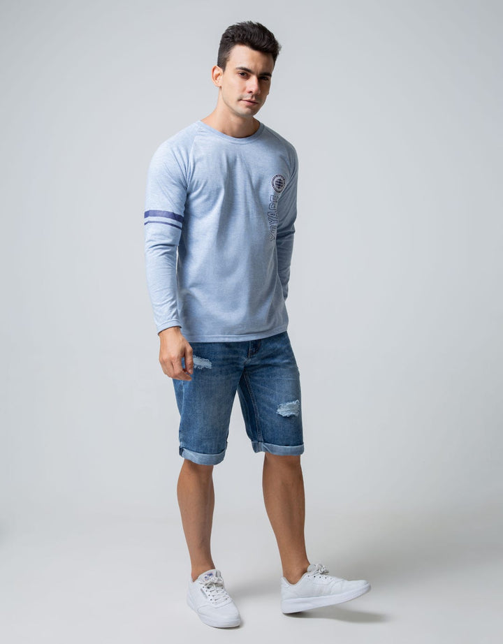 T Zone Long Sleeve Raglan T-Shirt University Logo Voyage 2