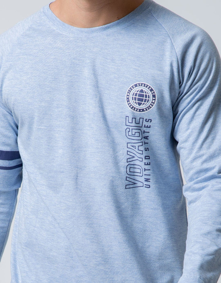 T Zone Long Sleeve Raglan T-Shirt University Logo Voyage 2