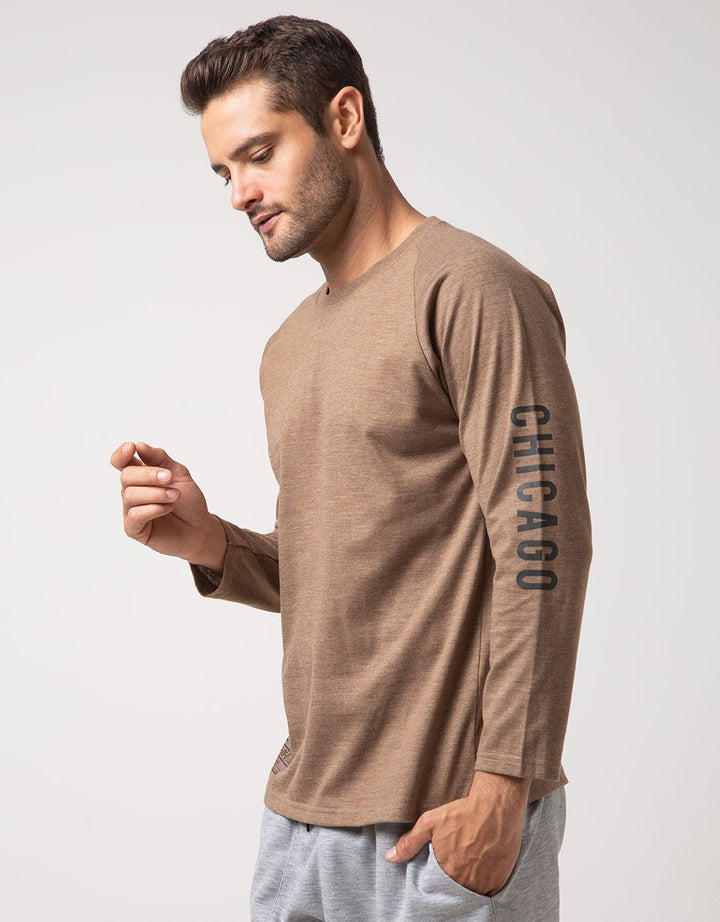 T Zone Raglan Print Baggage T-Shirt