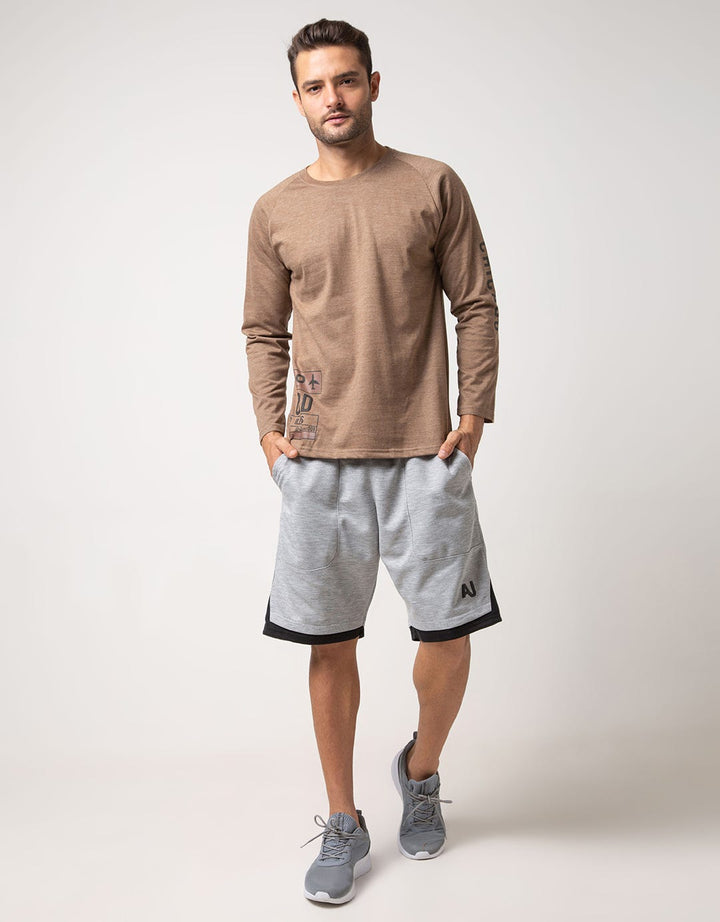 T Zone Raglan Print Baggage T-Shirt