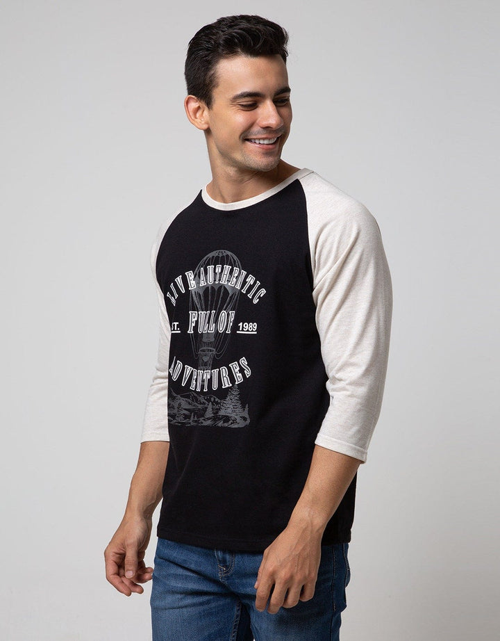T Zone 3/4 Raglan T-shirt Print Adventure Series - Live