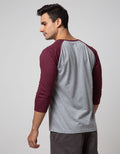 T Zone 3/4 Raglan T-shirt Print Adventure Elegan