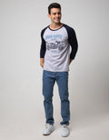 T Zone 3/4 Raglan T-shirt Print Adventure Series - Free