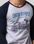T Zone 3/4 Raglan T-shirt Print Adventure Series - Free