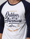 T Zone 3/4 Raglan T-shirt Print Adventure Series Casual
