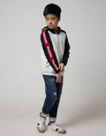 Nevada Kids Sweater Hoody Raglan Tape