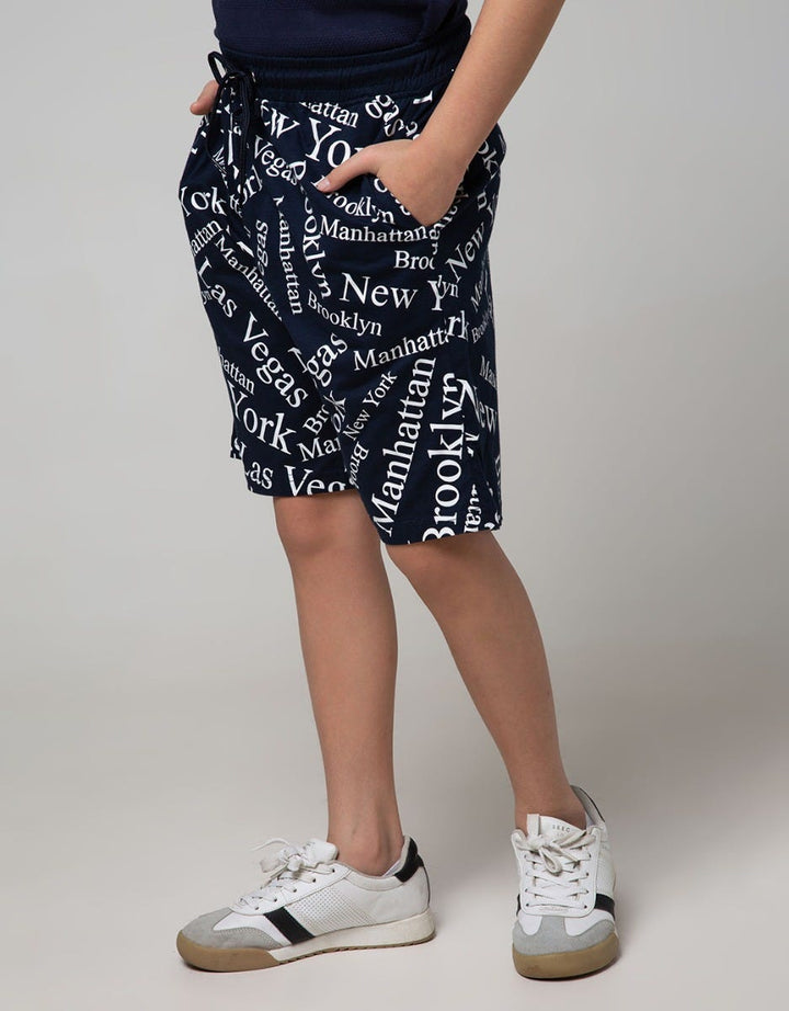 Aero Kids Short Pants Fullprintnofloc Tade Regu America Cities