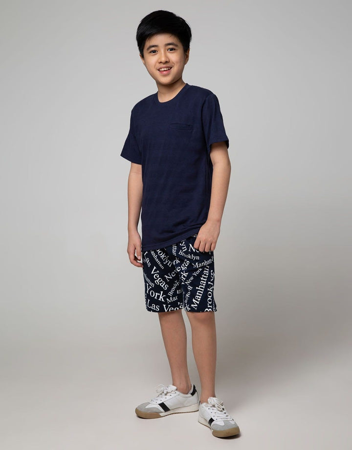 Aero Kids Short Pants Fullprintnofloc Tade Regu America Cities