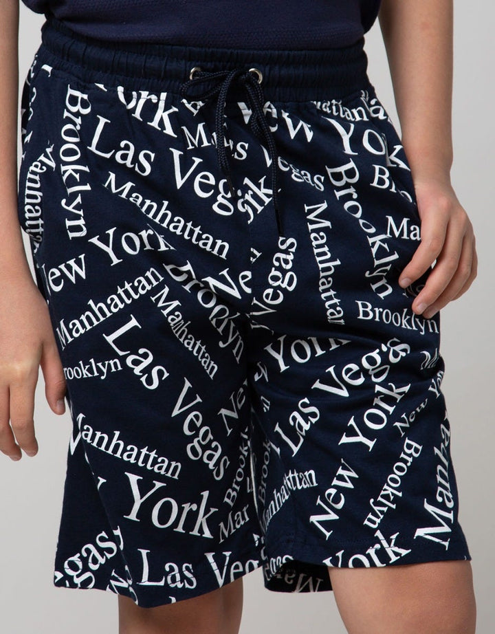 Aero Kids Short Pants Fullprintnofloc Tade Regu America Cities