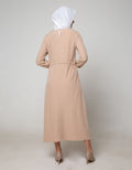 Annisa Long Sleeve Maxi Gamis Gathered Waist