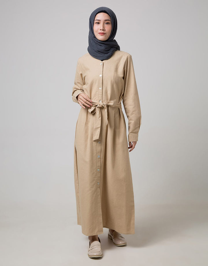 Annisa Ls Maxi Gamis L With Button Detail