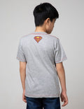 Character Short Sleeve T-Shirt Superman Fullprint Fly Jump A