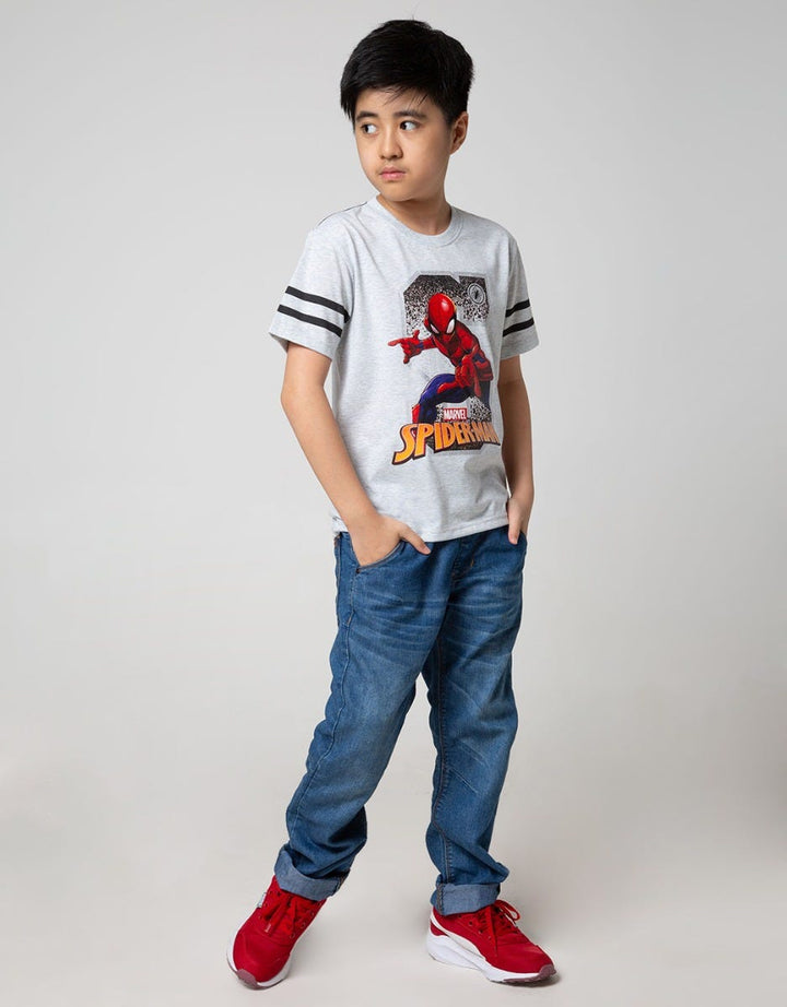 Marvel Spider-Man Kids Short Sleeve T-Shirt S Letter