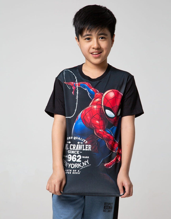 Marvel Spider-Man Kids Short Sleeve T-Shirt Crawler 