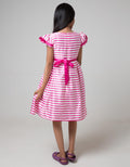 Kidz Too Short Sleeve Satin Midi Dress