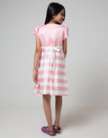 Kidz Too Short Sleeve Midi Dress Satin