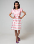 Kidz Too Short Sleeve Midi Dress Satin