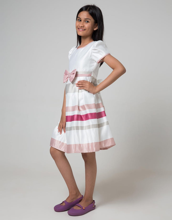 Kidz Too Short Sleeve Midi Dress Satin