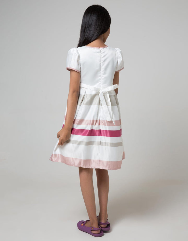 Kidz Too Short Sleeve Midi Dress Satin