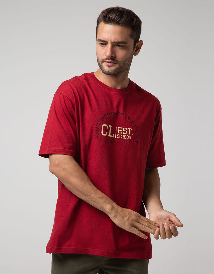 Cole Short Sleeve T-Shirt Print Cj Varsity Rkcjvar