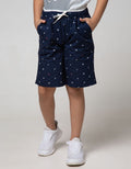 Little M Short Pants Woven Kids Fullprint Jangkar Double Rib