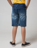 Little M Denim Short Whisker Rubber