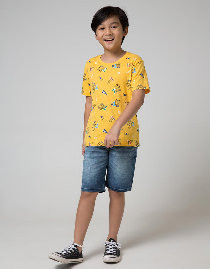 Little M Denim Short Whisker Rubber
