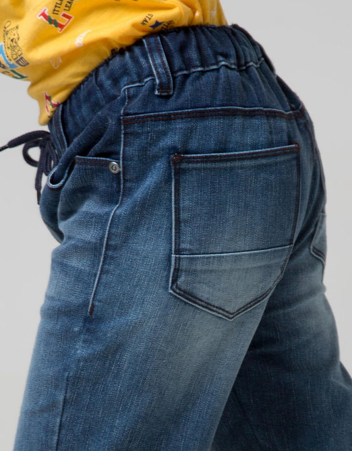 Little M Denim Short Whisker Rubber