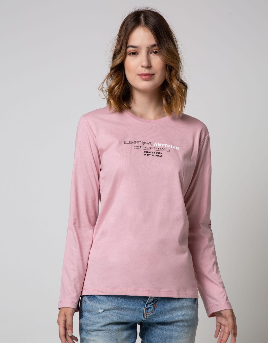 Nevada Long Sleeve T-Shirt Basic Cotton Usa