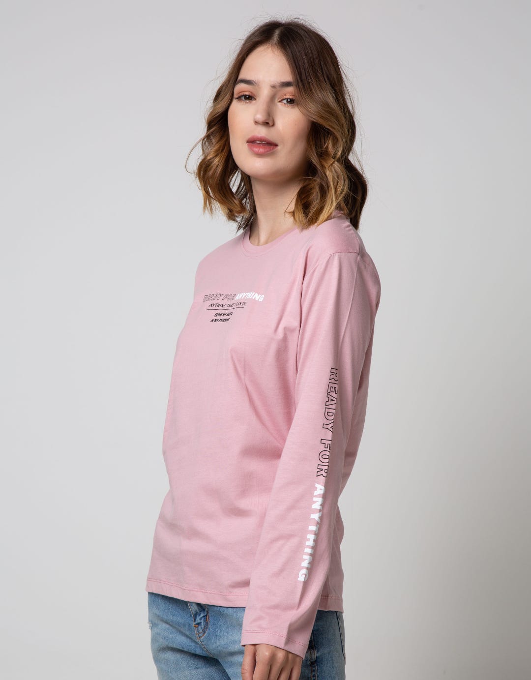 Nevada Long Sleeve T-Shirt Basic Cotton Usa