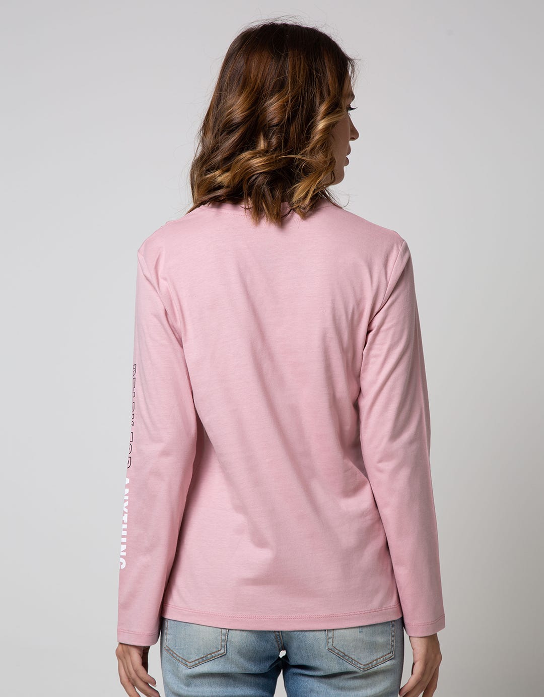 Nevada Long Sleeve T-Shirt Basic Cotton Usa