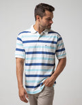 Cole Short Sleeve Polo Shirt Stripe