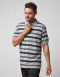 Cole Short Sleeve Polo Shirt Stripe