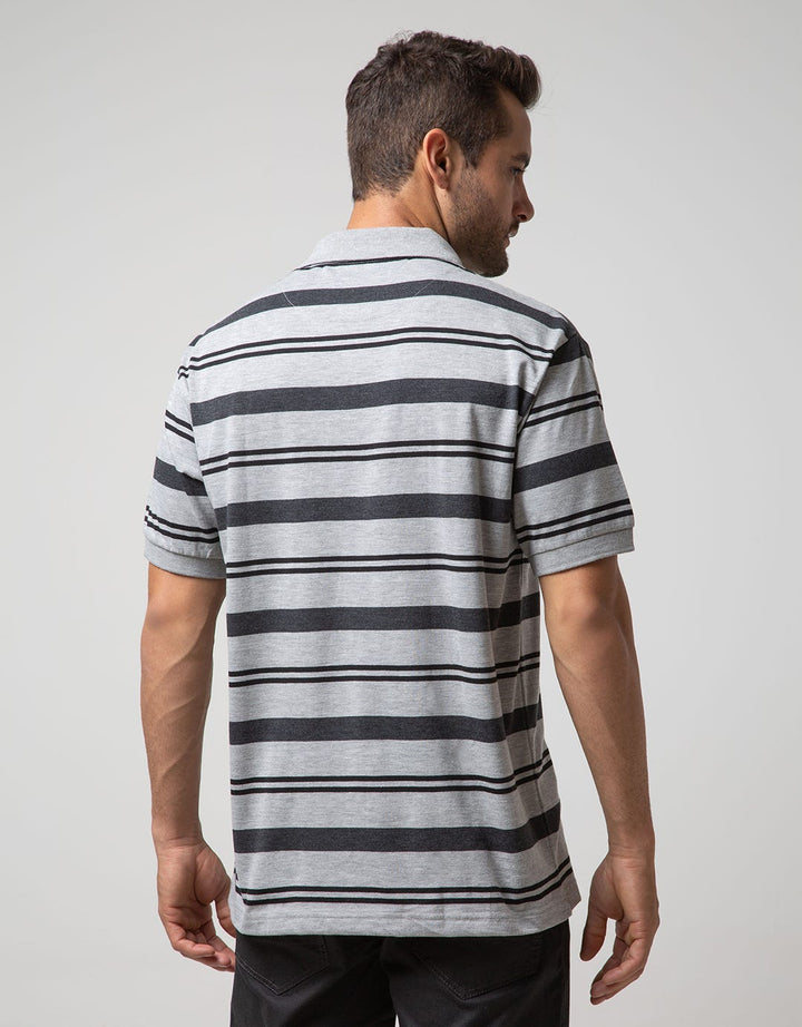 Cole Short Sleeve Polo Shirt Stripe