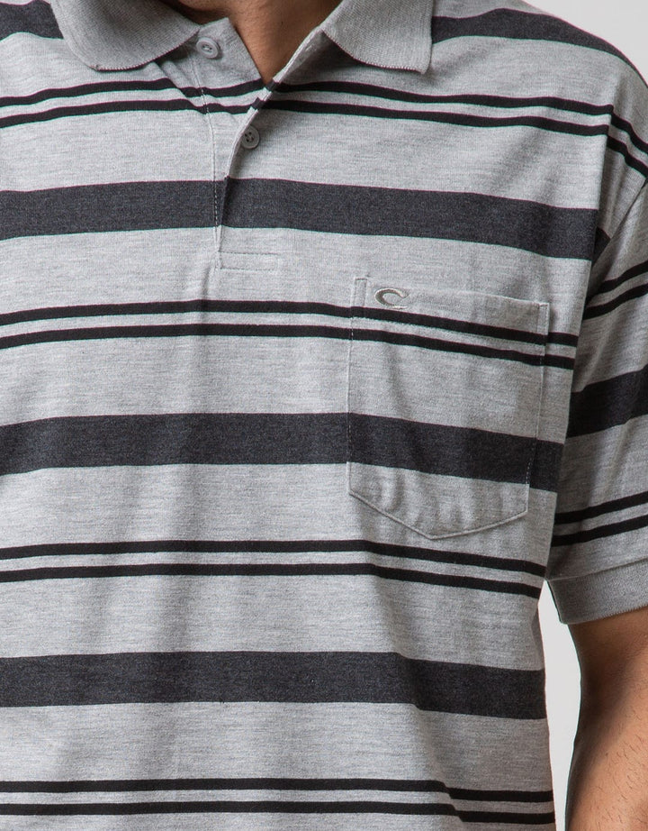 Cole Short Sleeve Polo Shirt Stripe