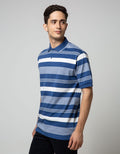 Cole Short Sleeve Polo Shirt Stripe