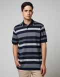 Cole Short Sleeve Polo Shirt Stripe