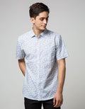 Cole Short Sleeve Shirt Regular Leaf Print