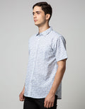 Cole Short Sleeve Shirt Regular Leaf Print