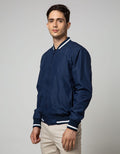 Cole Jacket Micro Bomber Stripe Rib Micro Fiber