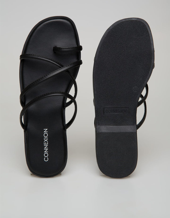 Connexion Slipper Sandals Cross Strap
